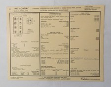 1977 PONTIAC  SUN TUNE UP