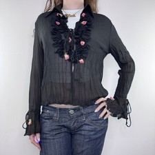 Y2K vintage pleated ruffle
