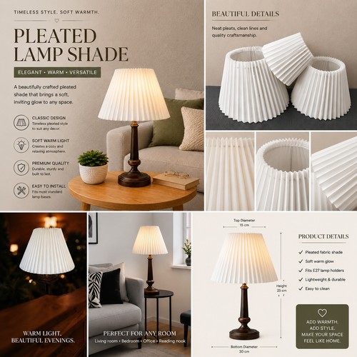 White pleated new - new, table