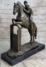 Vintage Signed Jockey Horse
