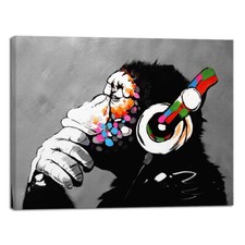 Monkey With Headphones of