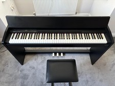 Roland Digital Piano F-130RCB black sounds and feels like a real piano + stool 