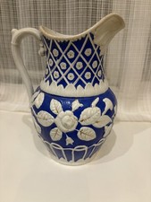 Blue and White Ceramic Jug