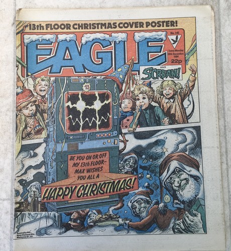 Eagle scream comic - eagle, christmas