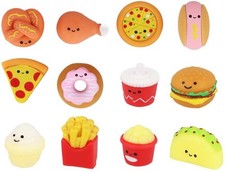 6x Mini Squishy Fast Food