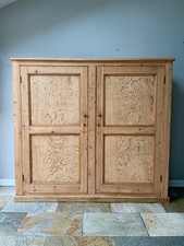 Large Vintage Restored Pine School  Housekeeper  Pantry Larder Cupboard