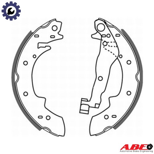 Brake shoe set - shoe, c0b006abe