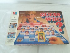 Vintage MB Guess Who Board Game 1987 Complete - See Listing Poor Box
