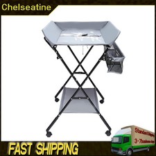 Multifunctional Baby Changing Table Folding Nursery Changing Station Bath Mat