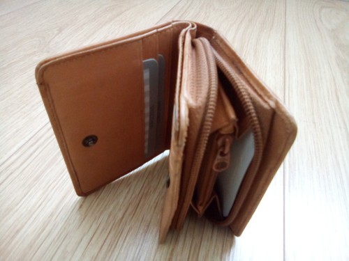 Visconti tan leather purse - tan,