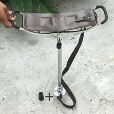 BROWN LEATHER SHOOTING STICK
