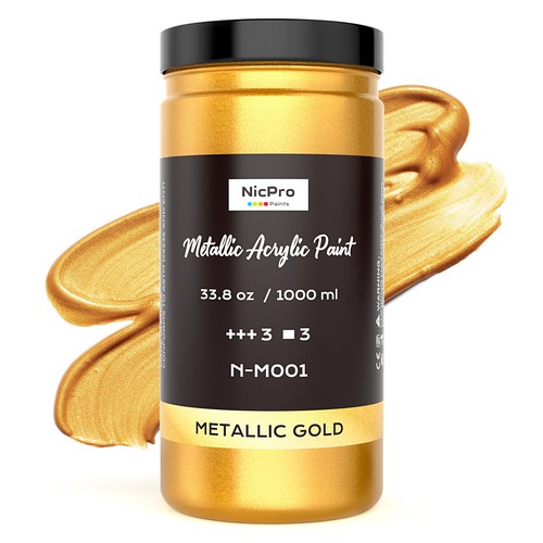 Nicpro acrylic paint metallic - nicpro,