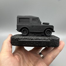 Vintage Land Rover Defender Made With Welsh Coal model ornament
