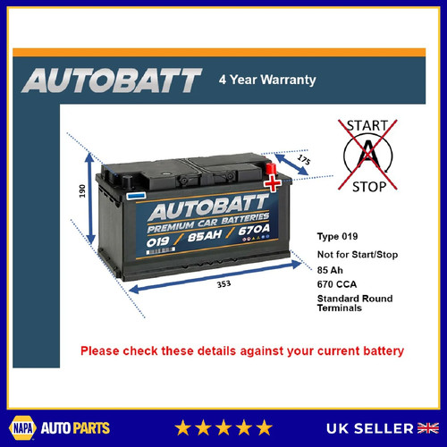 Battery fits jaguar type f - battery, s