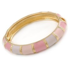Stylish Enamel Hinged Bangle