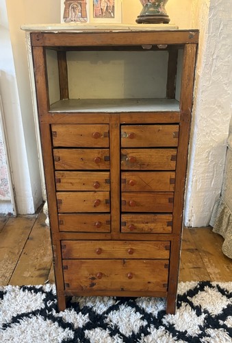 Vintage wooden multi drawer - vintage,