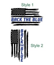 American Flag Back The Blue