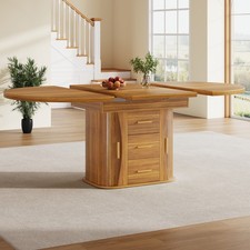 Extendable Round Dining Table