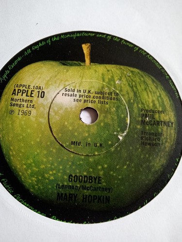 Mary hopkin goodbye - goodbye/sparrow, 7"
