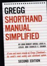 The GREGG Shorthand Manual Simplified; B- 9780070245488, John R Gregg, hardcover