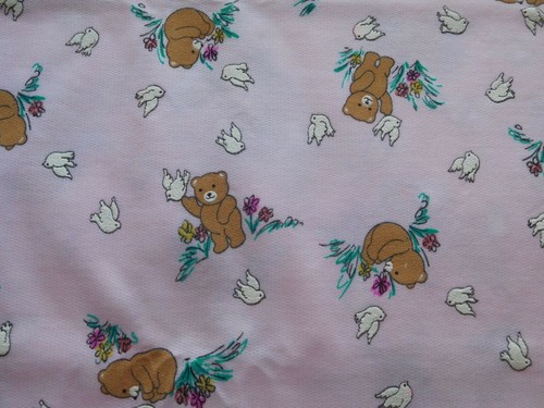 Yard pink knit fabric - 1/4,