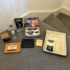 Joblot Vintage Photographic Equipment Paper ILford  darkroom developing Tray