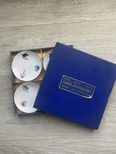 Set Of 4 Crown Staffordshire Decorative Plates Or Coasters