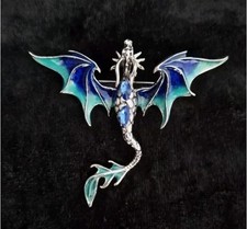 Enamel and Rhinestone Dragon