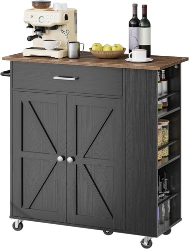 Kitchen island cart with - island,