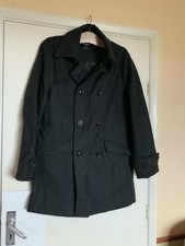 Mens Pea Coat Jacket Size M