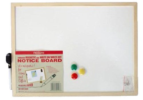 Magnetic whiteboard notice - whiteboard,