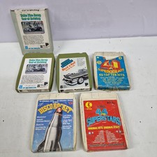 5X Various Artists 8 Track Cartridge Tapes. Rock n Roll & Pop. Tested & Working.