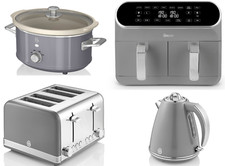 SWAN Retro Grey Kettle Toaster