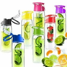 1 X Infusion Water Bottle with Fruit Infuser Aqua Hydration Sports Bottle 