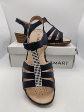 Damart navy blue sandals - navy,
