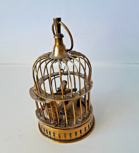 Vintage brass bird cage - in,