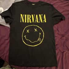 Nirvana - 2021 - L - T-Shirt - Mens - Black Short Sleeve Crew Neck Band Tee