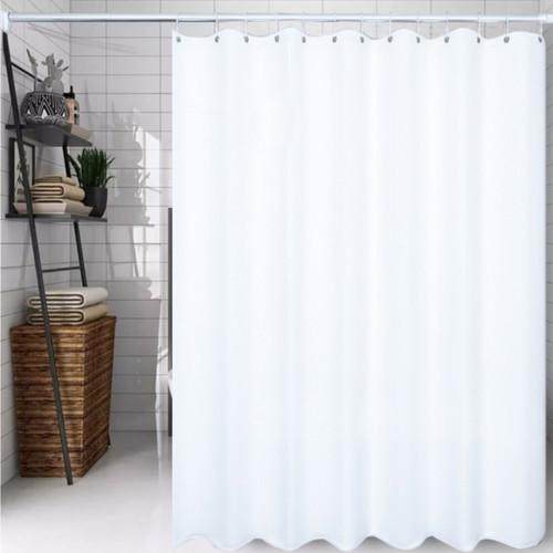 White fabric shower - white,