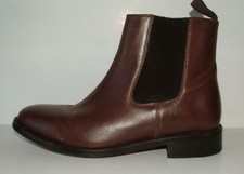 New Church Walk High Quality Brown All Leather Chelsea Boots Size 9