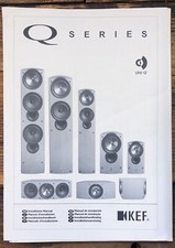 KEF Q-Series iQ1 iQ3 iQ5 iQ7 iQ9 Speaker  Owner / User Manual *Original*