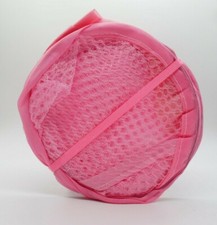 1 X Pop up Laundry bag mesh foldable washing Basket bin hamper cloth toy storage