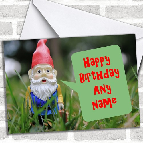 Garden gnome personalised - garden,