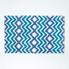 Cotton Chevron Bath Rug