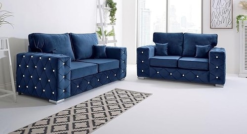 Luxury seater sofa velvet - 2,