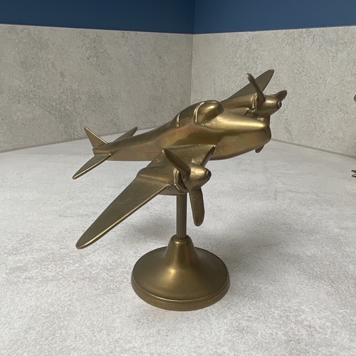 Brass twin engine aeroplane - twin-engine,