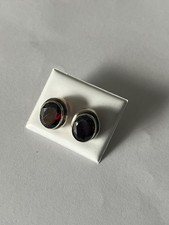 Sterling silver and garnet
