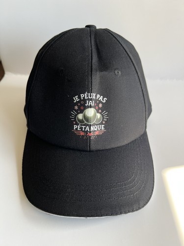 Petanque caps hats - petanque, black