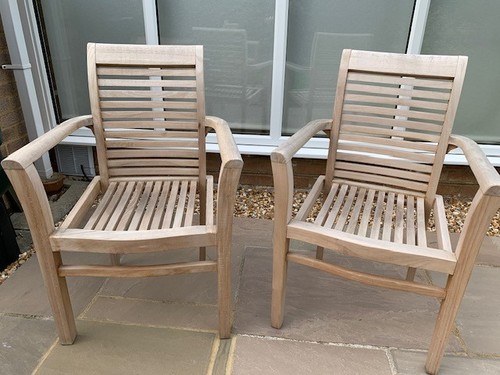 Solid teak stacking - solid,