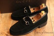 Gucci Black Suede Silver Bit