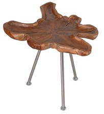 Table tree trunk wooden table teak solid wood bedside table night console decorative table